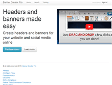Tablet Screenshot of bannercreatorpro.com